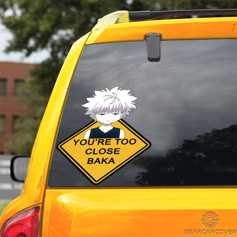 Baka Killua Zoldyck Warning Car Sticker Custom Car Accessories - Gearcarcover - 3