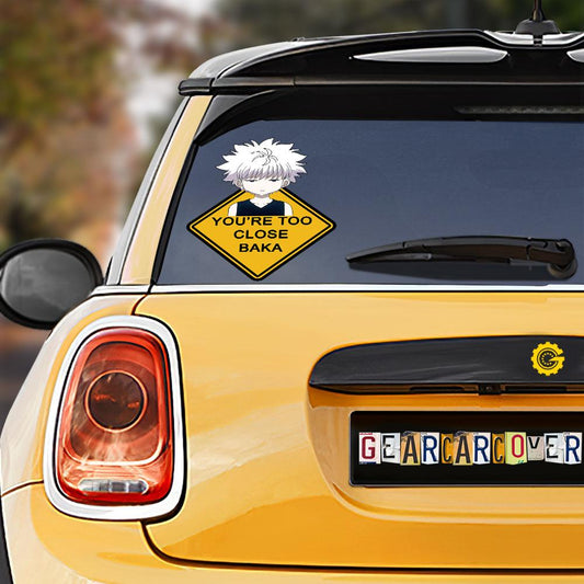 Baka Killua Zoldyck Warning Car Sticker Custom Car Accessories - Gearcarcover - 1