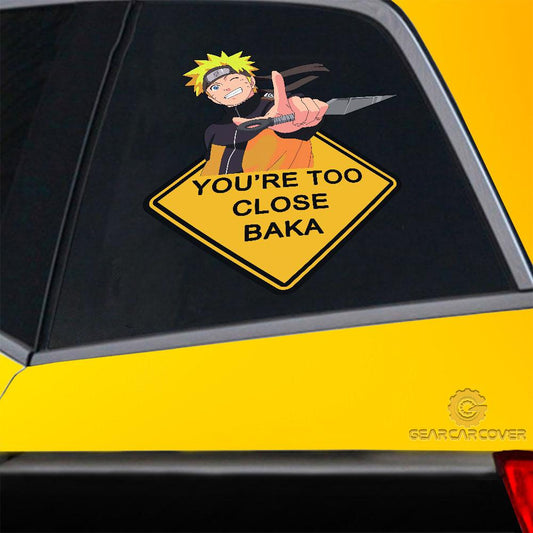 Baka Uzumaki Naurto Warning Car Sticker Custom Anime - Gearcarcover - 2