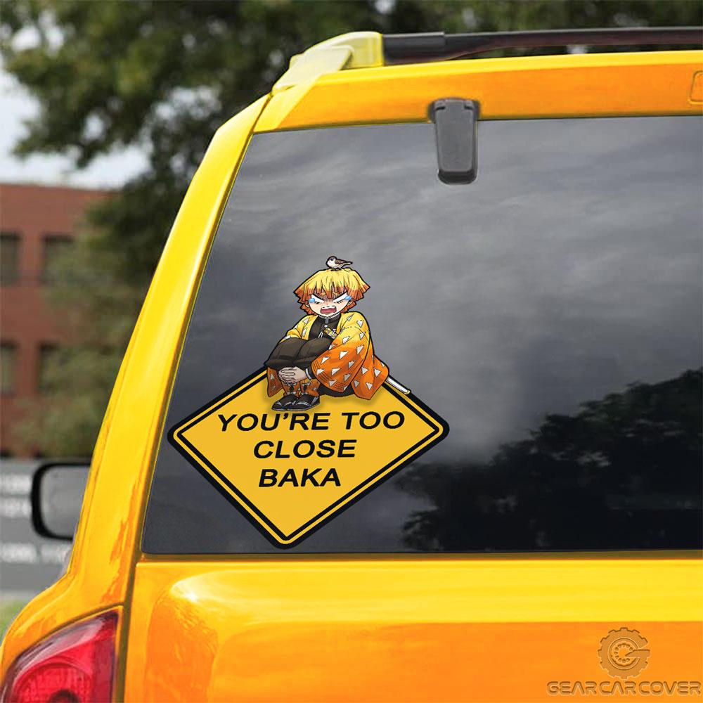 Baka Zenitsu Warning Car Sticker Custom For Fans - Gearcarcover - 3
