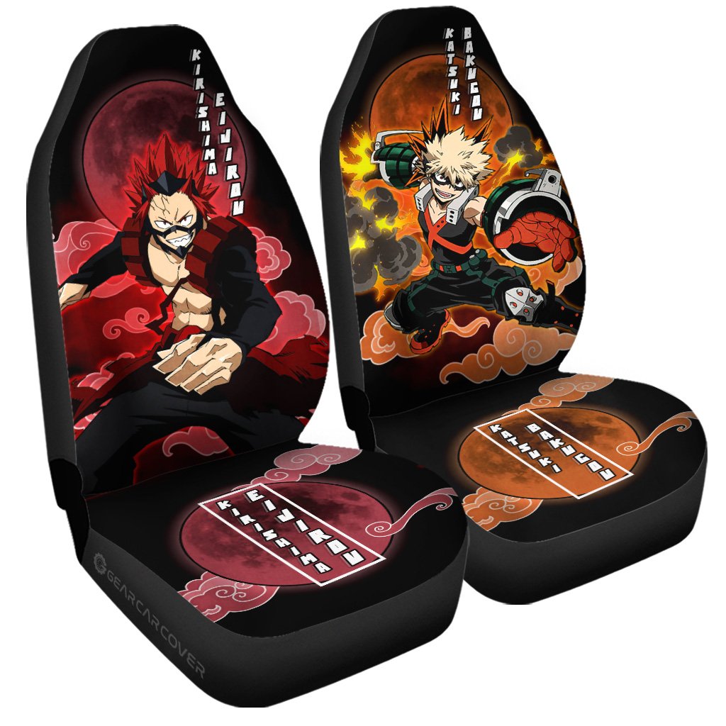 Bakugo And Eijirou Car Seat Covers Custom Car Accessories - Gearcarcover - 3