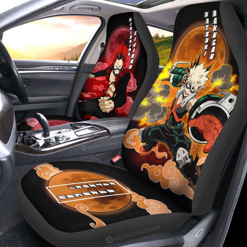 Bakugo And Eijirou Car Seat Covers Custom Car Accessories - Gearcarcover - 2