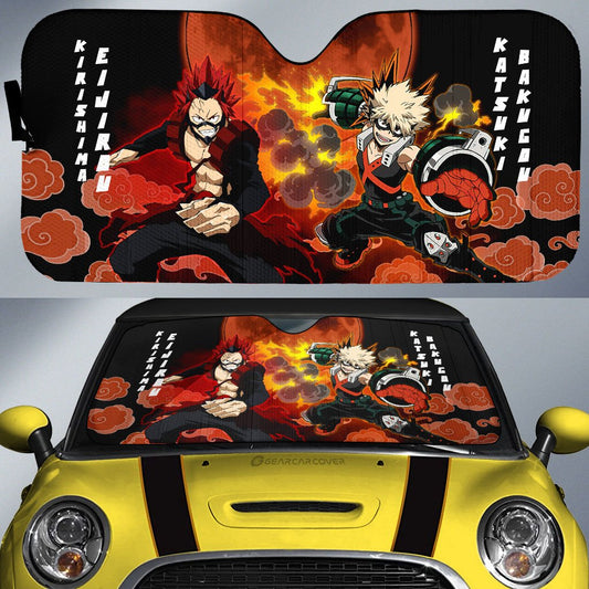 Bakugo And Eijirou Car Sunshade Custom Car Accessories - Gearcarcover - 1