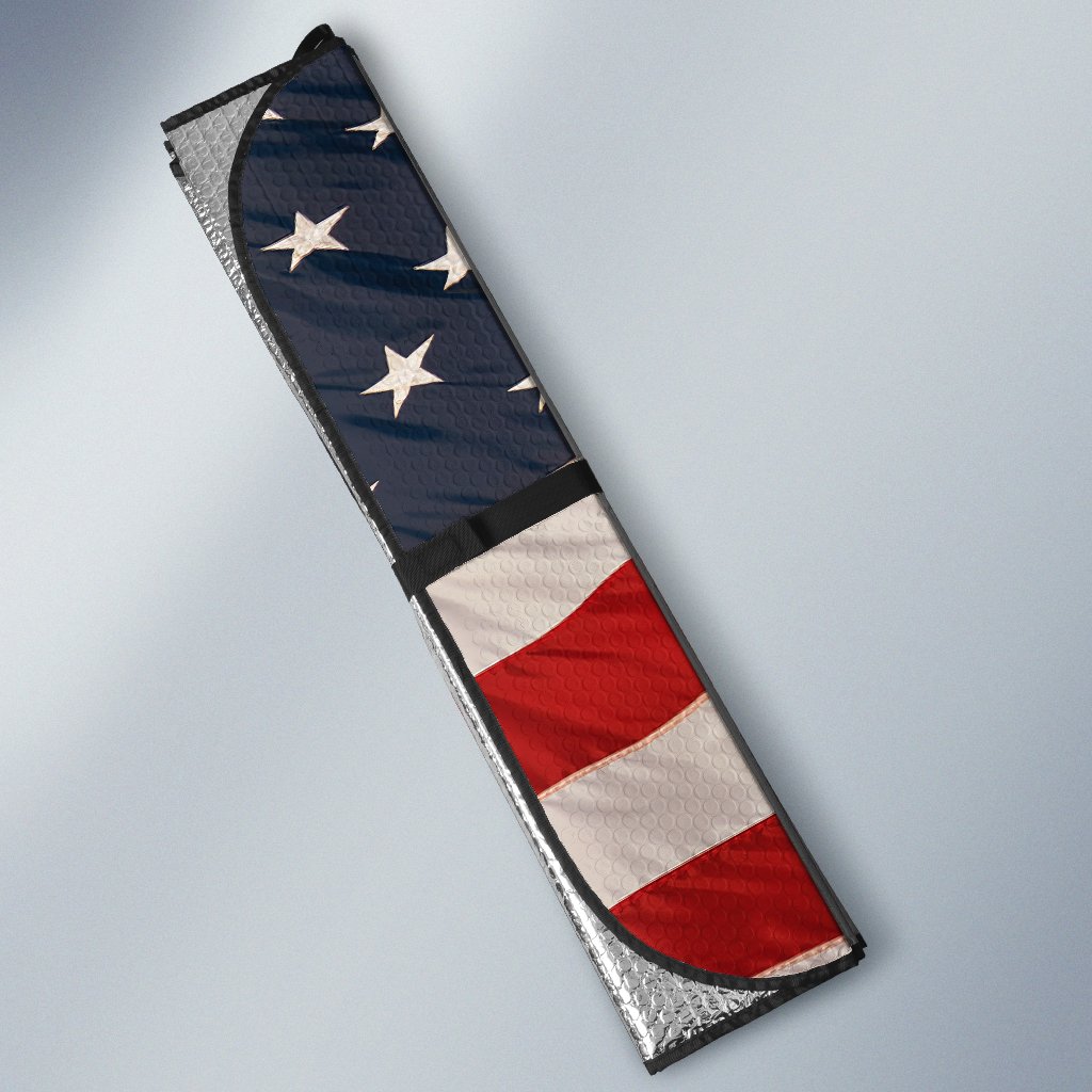 Bald Eagle Car SunShade Custom American Flag Car Accessories - Gearcarcover - 2