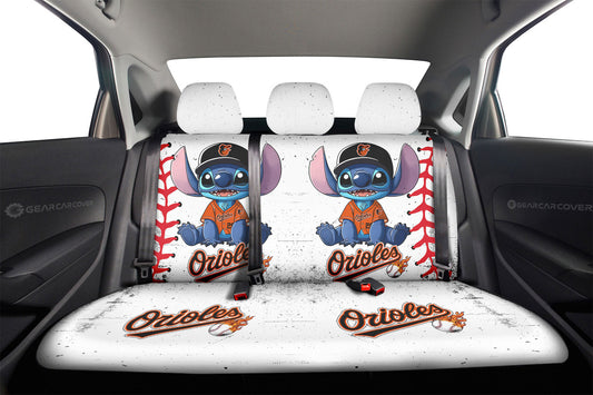 Baltimore Orioles Car Back Seat Covers Stitch Theme Collection - Gearcarcover - 2