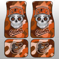 Baltimore Orioles Car Floor Mats Skull Theme Collection - Gearcarcover - 1