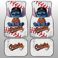 Baltimore Orioles Car Floor Mats Stitch Theme Collection - Gearcarcover - 1