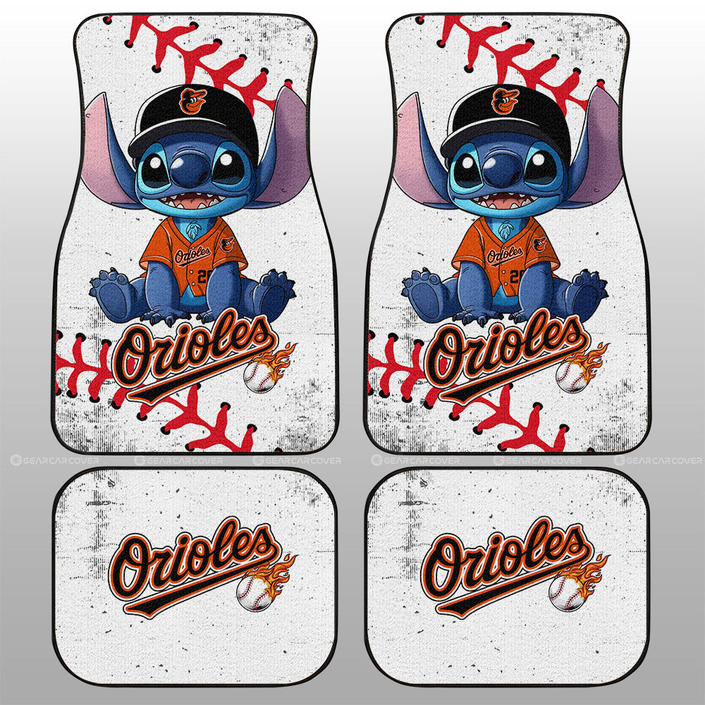 Baltimore Orioles Car Floor Mats Stitch Theme Collection - Gearcarcover - 1