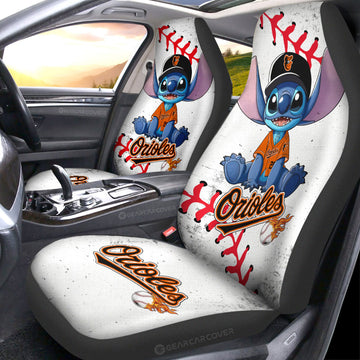 Baltimore Orioles Car Seat Covers Stitch Theme Collection - Gearcarcover - 1