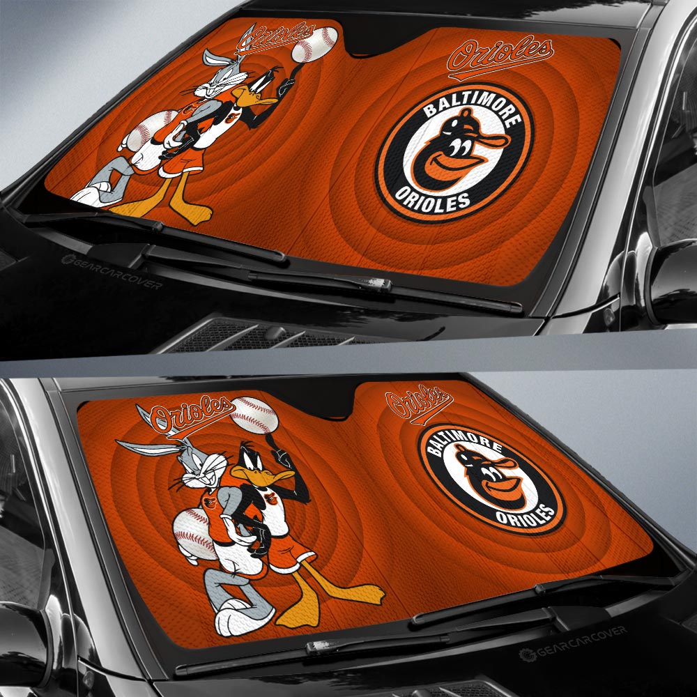 Baltimore Orioles Car Sunshade Custom Car Accessories - Gearcarcover - 2