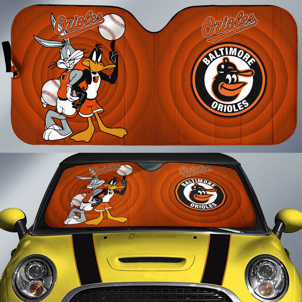 Baltimore Orioles Car Sunshade Custom Car Accessories - Gearcarcover - 1