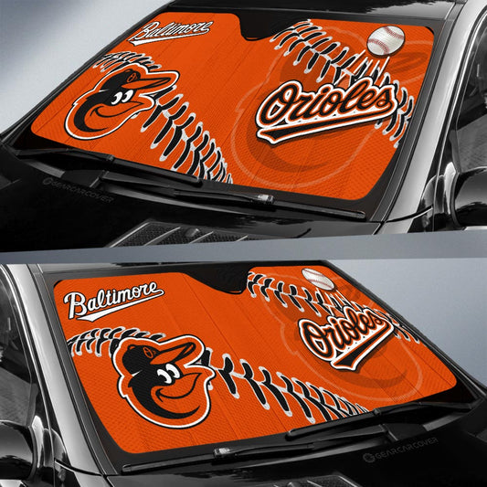 Baltimore Orioles Car Sunshade Custom Car Accessories - Gearcarcover - 2