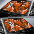 Baltimore Orioles Car Sunshade Skull Theme Collection - Gearcarcover - 2