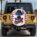 Baltimore Orioles Spare Tire Covers Camera Hole Stitch Theme Collection - Gearcarcover - 2