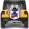 Baltimore Orioles Spare Tire Covers Camera Hole Stitch Theme Collection - Gearcarcover - 1