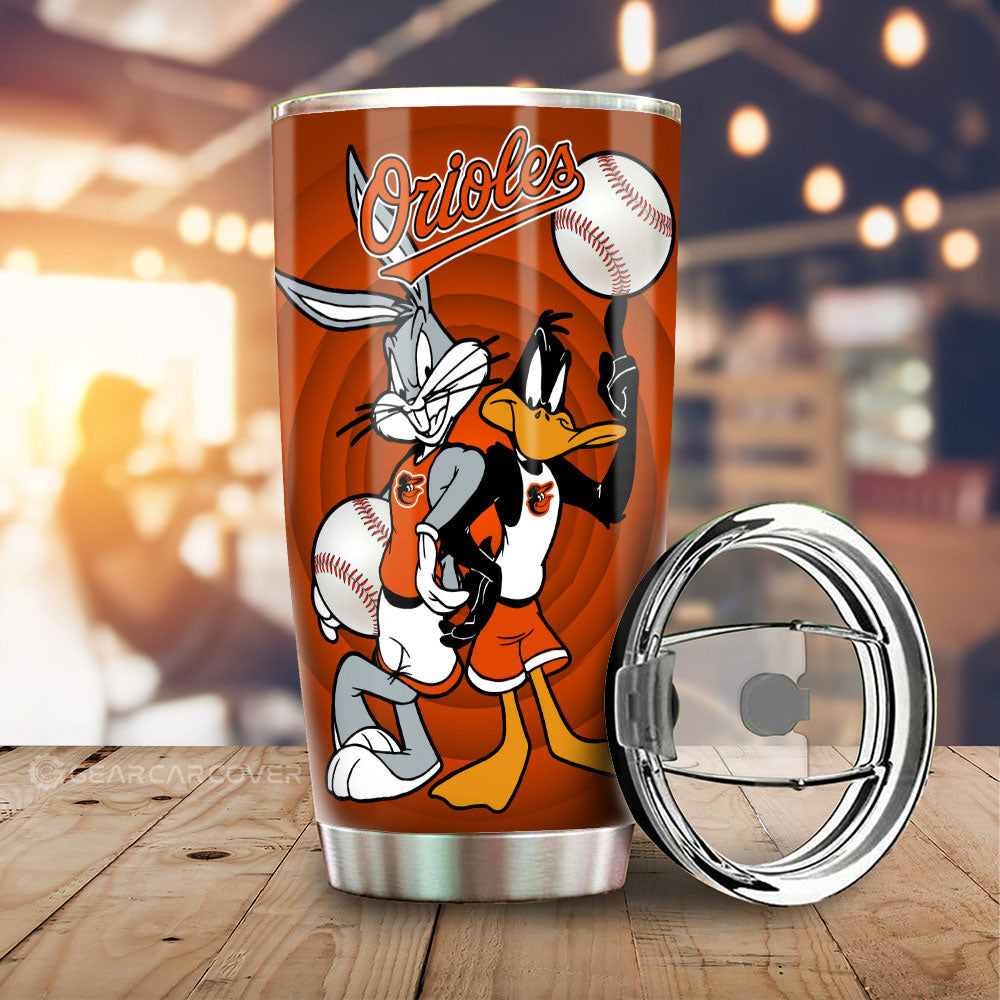 Baltimore Orioles Tumbler Cup Custom Car Accessories - Gearcarcover - 2