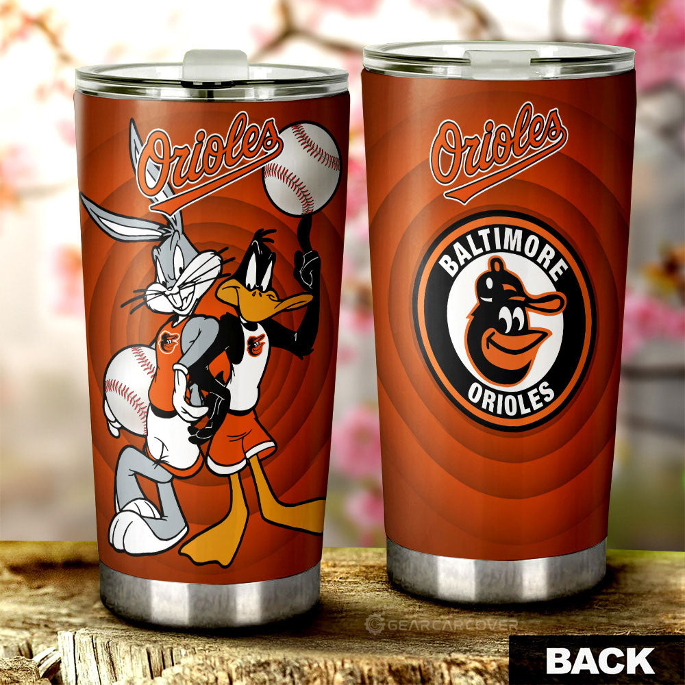 Baltimore Orioles Tumbler Cup Custom Car Accessories - Gearcarcover - 1