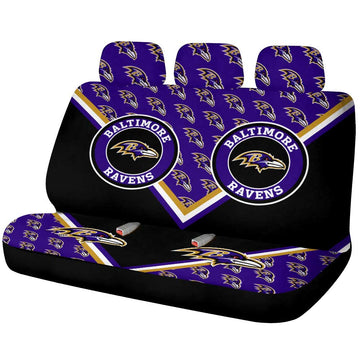 Baltimore Ravens Car Back Seat Cover Custom Car Decorations For Fans - Gearcarcover - 1