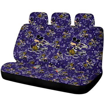 Baltimore Ravens Car Back Seat Covers Cartoon Theme Collection - Gearcarcover - 1