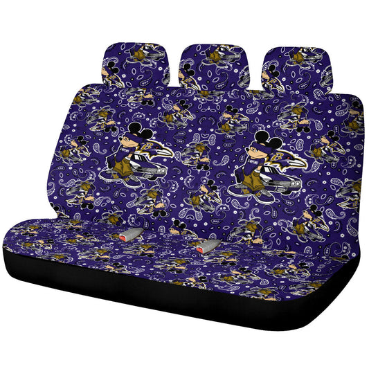 Baltimore Ravens Car Back Seat Covers Cartoon Theme Collection - Gearcarcover - 1