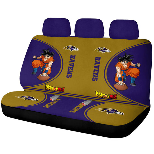 Baltimore Ravens Car Back Seat Covers Custom Car Accessories For Fans - Gearcarcover - 1