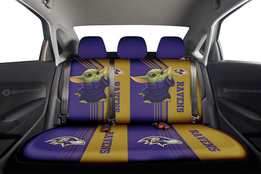 Baltimore Ravens Car Back Seat Covers Custom Car Accessories - Gearcarcover - 2