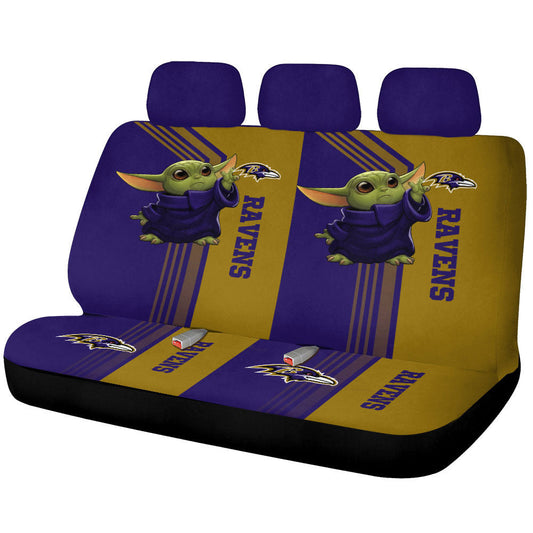 Baltimore Ravens Car Back Seat Covers Custom Car Accessories - Gearcarcover - 1