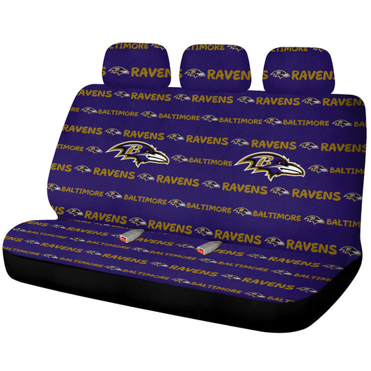 Baltimore Ravens Car Back Seat Covers Sporty Team Collection - Gearcarcover - 1