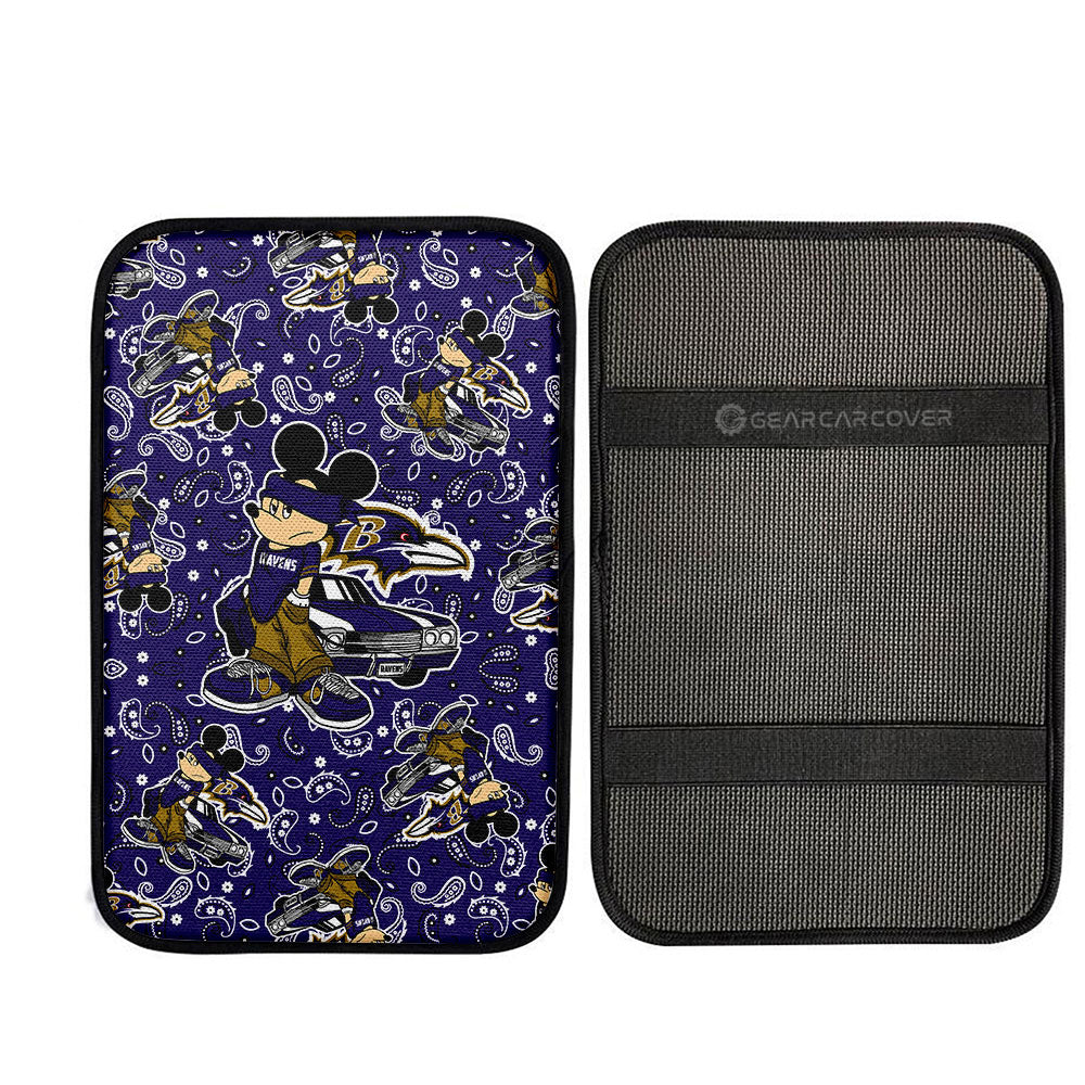Baltimore Ravens Car Center Console Cover Cartoon Theme Collection - Gearcarcover - 2