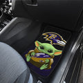 Baltimore Ravens Car Floor Mats Baby Yoda Car Accessories For Fan - Gearcarcover - 3