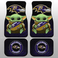 Baltimore Ravens Car Floor Mats Baby Yoda Car Accessories For Fan - Gearcarcover - 1