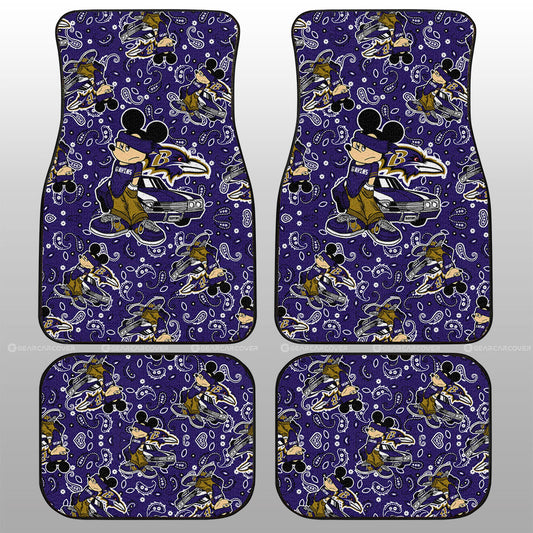Baltimore Ravens Car Floor Mats Cartoon Theme Collection - Gearcarcover - 1