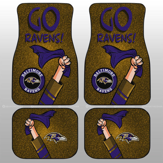 Baltimore Ravens Car Floor Mats Custom Car Accessories - Gearcarcover - 1