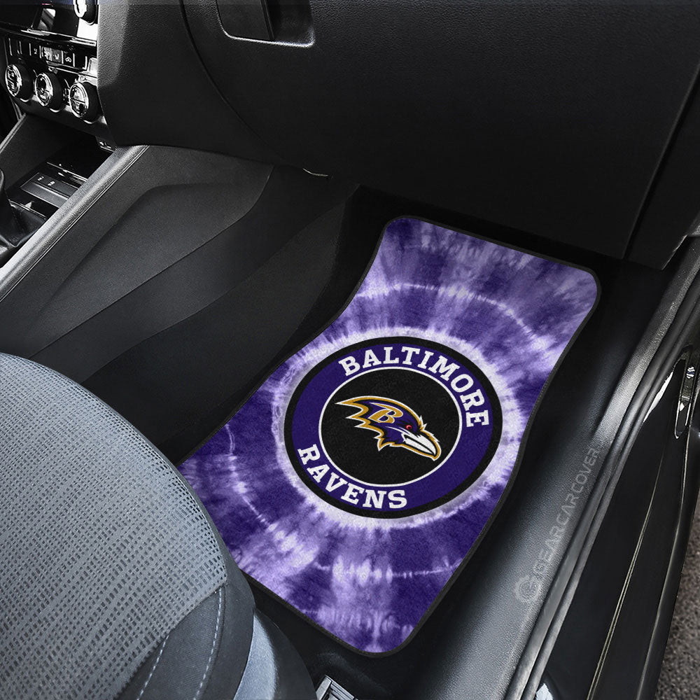 Baltimore Ravens Car Floor Mats Custom Tie Dye Car Accessories - Gearcarcover - 3