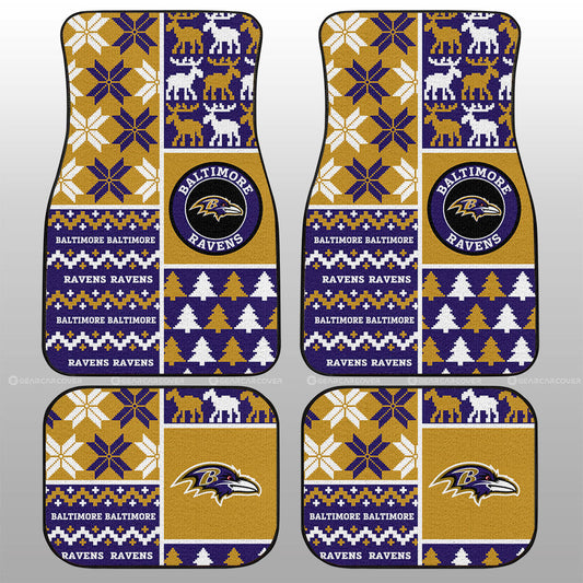 Baltimore Ravens Car Floor Mats Custom Ugly Style Car Accessories - Gearcarcover - 1