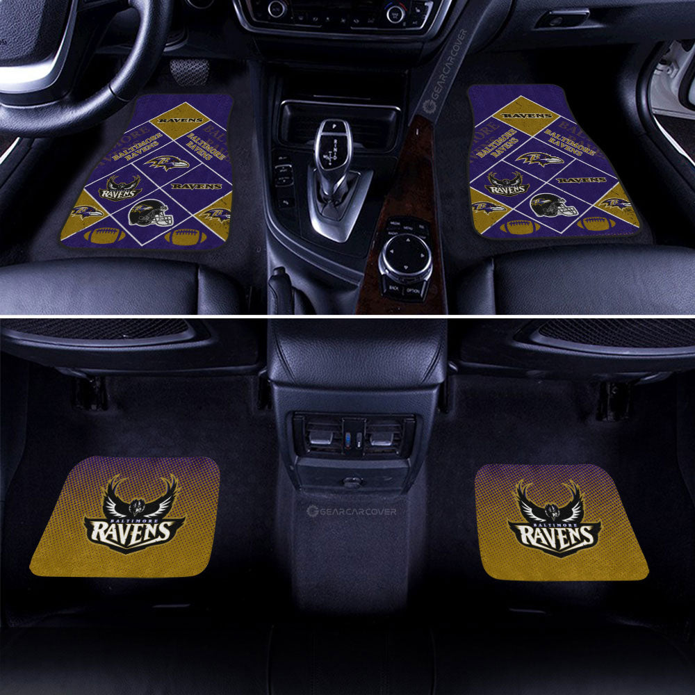 Baltimore Ravens Car Floor Mats Sporty Team Collection - Gearcarcover - 2