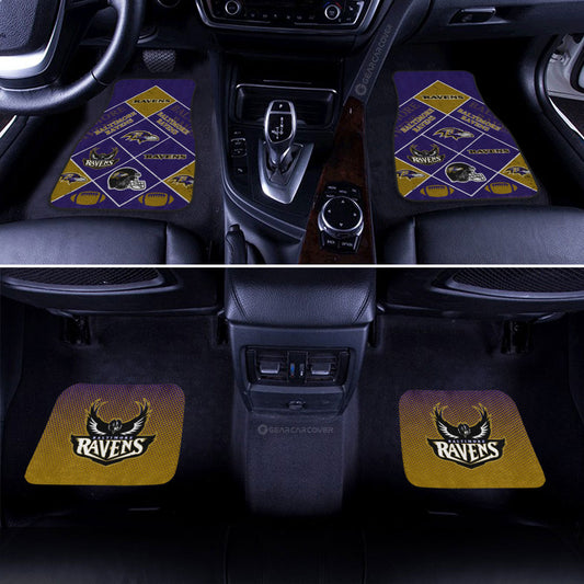 Baltimore Ravens Car Floor Mats Sporty Team Collection - Gearcarcover - 2