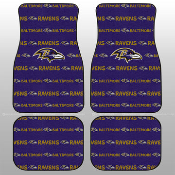 Baltimore Ravens Car Floor Mats Sporty Team Collection - Gearcarcover - 1