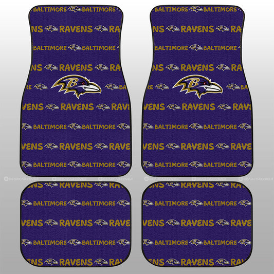 Baltimore Ravens Car Floor Mats Sporty Team Collection - Gearcarcover - 1