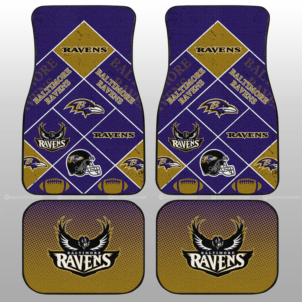 Baltimore Ravens Car Floor Mats Sporty Team Collection - Gearcarcover - 1