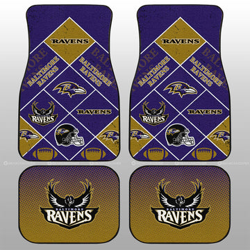 Baltimore Ravens Car Floor Mats Sporty Team Collection - Gearcarcover - 1