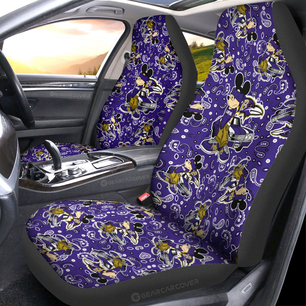 Baltimore Ravens Car Seat Covers Cartoon Theme Collection - Gearcarcover - 1