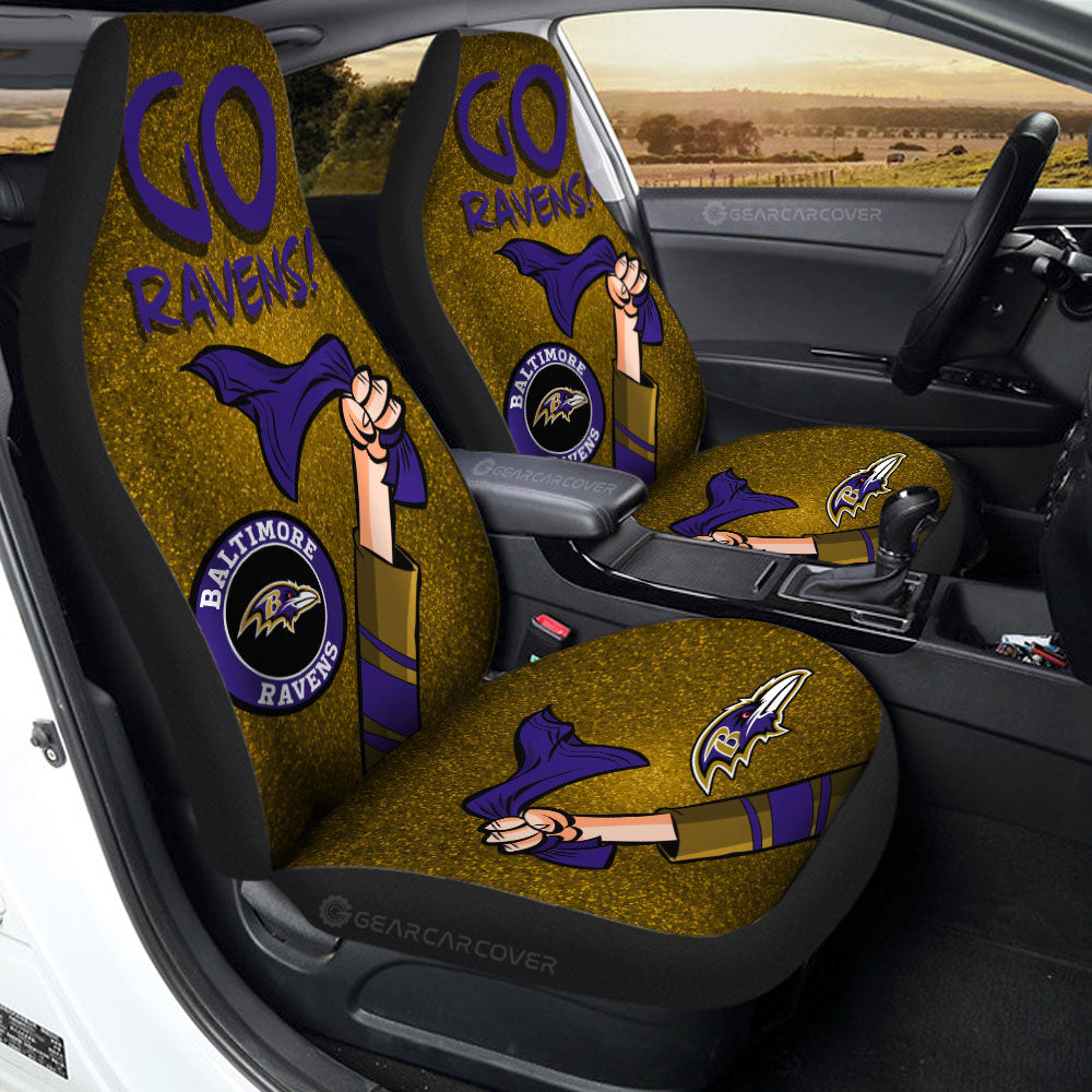 Baltimore Ravens Car Seat Covers Custom Car Accessories - Gearcarcover - 2