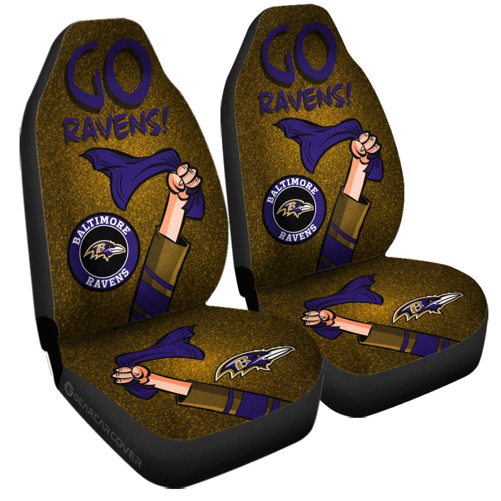 Baltimore Ravens Car Seat Covers Custom Car Accessories - Gearcarcover - 3