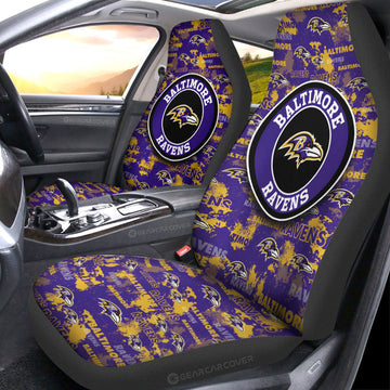 Baltimore Ravens Car Seat Covers Custom Car Accessories - Gearcarcover - 1