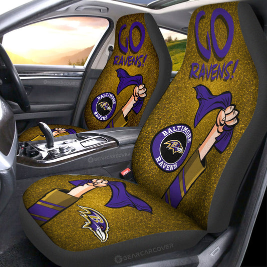 Baltimore Ravens Car Seat Covers Custom Car Accessories - Gearcarcover - 1