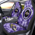 Baltimore Ravens Car Seat Covers Custom Tie Dye Car Accessories - Gearcarcover - 1