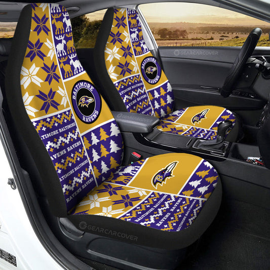 Baltimore Ravens Car Seat Covers Custom Ugly Style Car Accessories - Gearcarcover - 2