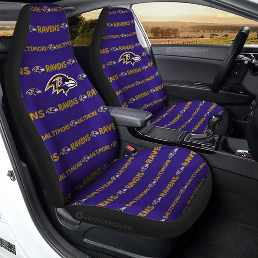 Baltimore Ravens Car Seat Covers Sporty Team Collection - Gearcarcover - 2