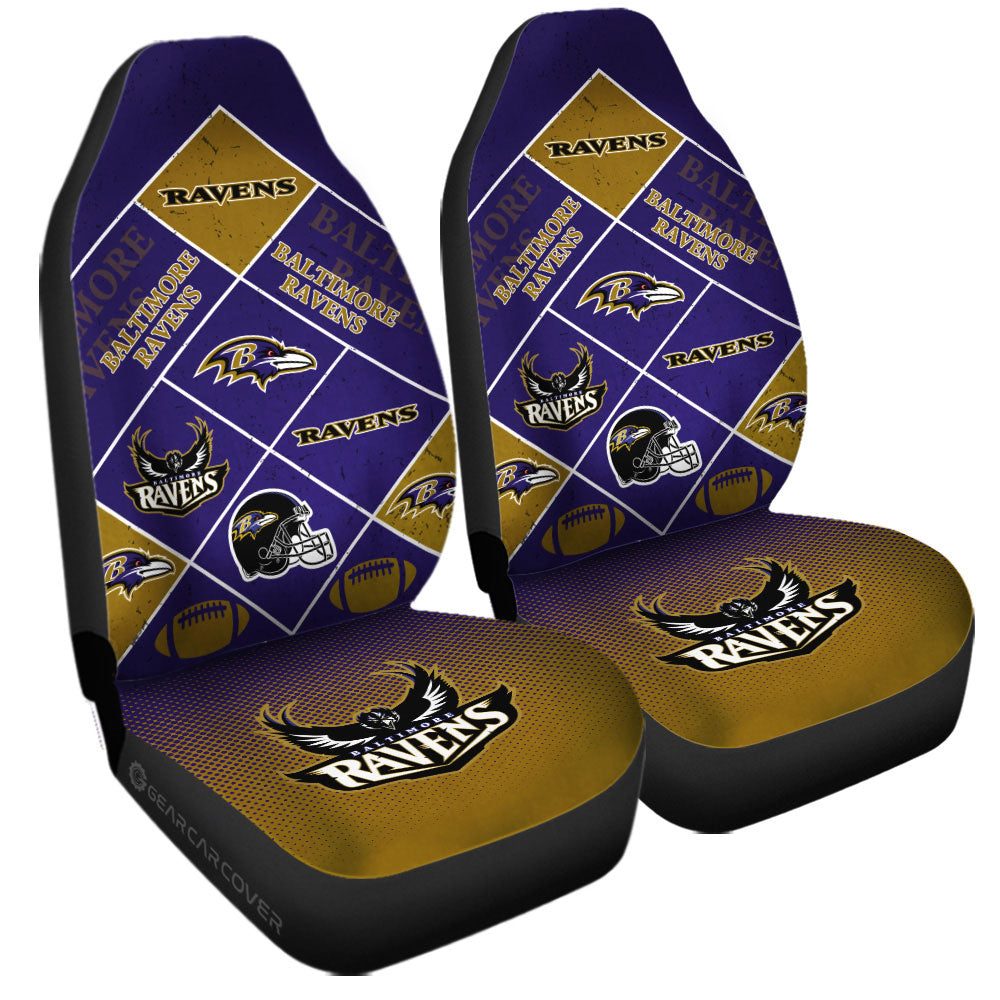 Baltimore Ravens Car Seat Covers Sporty Team Collection - Gearcarcover - 3